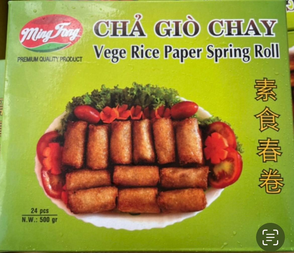 Vegetarian Rice Paper Spring Roll Image